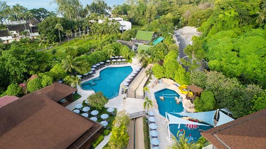 SPLASH Swimming Pool - Aerial Shot